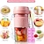 billige Kjøkkenapparater-bærbar elektrisk juicer smoothie blender 4 kniv mini blendere usb trådløs oppladbar mikser juicer kopp for sportsreiser