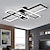 cheap Ceiling Lights-LED Ceiling Lights 4-Light 60*90cm LED Ceiling Light Aluminum Flush Mount Lights LED Modern Style Dining Room Bedroom Lights 110-240V ONLY DIMMABLE WITH REMOTE CONTROL