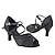 abordables Zapatos de baile latino-Mujer Zapatos de Baile Latino Profesional Zapatos Confort Malla Puntera abierta Hebilla Adulto Negro Marrón