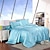 cheap Duvet Covers-Ice Silk Four-piece Set Four-piece Set Pure Color Silk Satin Fitted Sheet Bedding