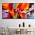 cheap Abstract Paintings-Oil Painting Handmade Hand Painted Wall Art Abstract Colorful Home Decoration Décor Rolled Canvas No Frame Unstretched