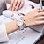 preiswerte Quarz-Uhren-Uhr der Frauen 5pcs/set zufälliger koreanischer Quarzuhrsatz der Frauen