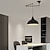 preiswerte Insellichter-LED-Pendelleuchte Industrie-Pendelleuchte Schwenkarm-Hängeleuchte, verstellbare Kuppeldecken-Pendelleuchte für Esszimmer Wohnzimmer in Schwarz/Weiß