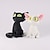 baratos Acessórios Cosplay Anime-suzume no tojimari pelúcia dajin gato branco e preto 11,8&quot; makoto shinkai acessórios de anime boneca de pelúcia presentes fofos