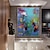 halpa Maisemataulut-käsintehty öljymaalaus kangas seinätaide koriste moderni abstrakti kuvioitu lootuskukkia kodin sisustukseen rullattu kehyksetön venyttämätön maalaus