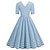 billige Historiske og vintagekostumer-50&#039;er a-line kjole retro vintage 1950&#039;er cocktailkjole dailywear kjole festkostume flare kjole damekostume vintage cosplay fest/aftenkjole