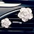 voordelige Autohangers &amp; Ornamenten-2 stks creatieve mode camellia auto luchtuitlaat parfum clip luchtverfrisser voor auto meisje cadeau