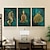 billige MenneskeTryk-thailandsk dekorativt maleri i sydøstasiatisk stil vægplakater indien bergamot lotus yoga buddha lærredstryk stueindretning