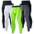 cheap Men&#039;s Shorts, Tights &amp; Pants-Arsuxeo Men&#039;s Cycling Base Layer Long Sleeve Mountain Bike MTB Road Bike Cycling Winter Black White Light Green Bike Pants / Trousers Tights Thermal Warm Breathable Limits Bacteria Quick Dry Spandex