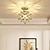 Недорогие Потолочные светильники-светодиодный потолочный светильник 10-дюймовые геометрические формы светильники для скрытого монтажа пластиковые медные художественный стиль формальный стиль потолочный светильник для коридора