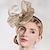 cheap Fascinators-Fascinators Kentucky Derby Hat Headwear Flax Feather Top Hat Sinamay Hat Party Elegant British With Feather Bowknot Headpiece Headwear Special Occasion