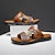 cheap Men&#039;s Shoes-Men&#039;s Sandals Comfort Shoes Comfort Sandals Daily Beach Casual PVC Breathable Black Brown Yellow brown Summer