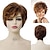 cheap Older Wigs-Short Wig Ombre Silver Grey Wigs for Women Synthetic Hair with Bangs Natural Hairstyle for Old Lady Mommy Wig Cap Free