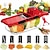 Недорогие Кухонная утварь и гаджеты-Многофункциональная овощерезка 7 в 1, терка, слайсеры, измельчители с 6 лезвиями, картофель, морковь, ручной инструмент для нарезки овощей