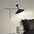 cheap Indoor Wall Lights-Swing Arm Wall Sconce Plug in Rotatable Black、Black Modern Wall Lights with On/Off Cord for Bedroom, Living Room