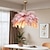 cheap Island Lights-LED Pendant Light Chandelier Gorgeous Extra Large White Ostrich Feather Bouquet Pendant Light Romantic Mounted Lighting Fixture for Restaurant Bedroom