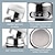 cheap Bathroom Sink Faucets-3 Modes Kitchen Sink Faucet Head Replacement, 360 Degree Faucet Aerator Sprayer Attachment, Tap Accessories Water Saving Extend Nozzle Connect Adapter