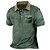 cheap Men&#039;s Polos-Men&#039;s Sport Polo Polo Shirt Lapel Casual Holiday Fashion Basic Short Sleeve Button Pocket Plain Regular Fit Summer Dark Gray Navy Blue Brown Green Sport Polo