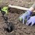 baratos Ferramentas Manuais-Broca de broca de jardim de 6 tamanhos ferramenta escavadora de furos em espiral broca de terra para plantio de sementes cerca de jardinagem plantador de flores