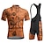 cheap Men&#039;s Clothing Sets-21Grams Men&#039;s Cycling Jersey with Bib Shorts Short Sleeve Mountain Bike MTB Road Bike Cycling Red Blue Orange Graphic Bike Moisture Wicking Quick Dry Spandex Sports Graphic Letter &amp; Number Clothing