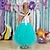 olcso Alkalmi ruhák-lányoknak ujjatlan szivárvány egyszarvú 3D nyomtatott grafikus ruhák hercegnő édes maxi ruha gyerekek kisgyermek előadás buli különleges alkalomra háló