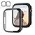 billiga Smartwatch-fodral-2-pack Watch Case Kompatibel med Apple Watch Series 8 7 41mm 45mm / Series 6 5 4 SE 40mm 44mm / Series 3 2 1 38mm 42mm Reptålig Dammsäker HD Clear Hård PC Klocka Skal