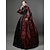 ieftine Costume Vintage &amp; Istorice-Cenușăreasa prințesă de epocă rochie din perioada colonială rococo victoriană de epocă cosplay petrecere de performanță halloween mânecă 3/4 maxi halloween