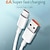 cheap Cell Phone Cables-6A 66W super-speed charge cable Huawei Mate 40 50 Xiaomi 11 10 Pro fast charge USB C charge tablet USB type C data cable