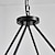 billige Vedhængslys-led pendel vintage malet metal lysekrone belysning, med 6/8/10/12 lys, rustik vintage bondehus lysekrone belysning, vogn hjul pendel, sort