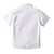 preiswerte Tops für Jungen Babys-Baby Jungen Streifen Hemd Kurzarm Casual Taste Modisch Weiß Sommer Kleidung 3-7 Jahre