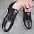 cheap Men&#039;s Sneakers-Men&#039;s Oxfords Walking Business Casual Outdoor Daily PU Breathable Lace-up Black White Slogan Summer Spring