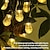 abordables Guirlandes Lumineuses LED-5m 20led ampoule acrylique chaîne de lampe étanche 8-mode contrôle cour décoration lampe festive fête atmosphère lampe en option ue us