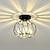 baratos Candeeiros de Teto-luz de teto led lustre estilo gaiola industrial luzes de montagem embutida metal estilo moderno acabamentos pintados lâmpada de teto para corredor 110-240 v