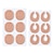 ieftine Branț &amp; Inserații-Pentru femei Sintetic Plasture de protecție pentru călcâi Anti-Uzură Corecţie Antiderapant Casual / Zilnic Culoarea pielii 3 perechi Toate Sezoanele