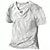 billige Casual T-skjorter for menn-Herre Uformell skjorte Sommerskjorte Strandskjorte T skjorte Henly-skjorte عادي V-hals Avslappet Daglig Kortermet Klær Mote Bekvem