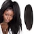 preiswerte Pferdeschwanz-langer Yaki-Pferdeschwanz-Haaraufsatz mit geradem Kordelzug für Frauen