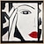 halpa Ihmisiä kuvaavat taulut-käsintehty käsinmaalattu öljymaalaus seinätaide abstrakti alkuperäinen abstrakti kuviollinen mustavalkoinen maalaus naisen kasvot kankaalle öljymaalaus
