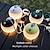 abordables Lampes de poche et lumières de camping-lampe de camping multifonction 1800 mah lanterne de tente rechargeable usb avec affichage de puissance portable 3 modes lampe extérieure 2 couleurs