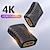 cheap Cables-2PCS 4K HDMI Extender Female To Female Converter Extension Adapter For Monitor Display Laptop PS4/3 PC TV Hdmi Cable Extension