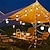 ieftine Fâșii LED-lampă de camping în aer liber șir becuri mari 5m-20leds 6.5m-30leds impermeabile anti-zdrobire becuri cu led în aer liber curte grădină verandă cort decorativ lampă terasă
