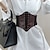 abordables Ceintures femme-Femme Ceinture Large Ceinture Corset Cuir PU Sans boucle Géométrique Grande occasion Soirée du quotidien Blanche Noir Rouge Café