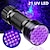 cheap Personal Protection-UV Light 21 LED Flashlight UV Torch Ultraviolet Lamp Outdoor Nail Dryer for Gel Nails Portability Nail Dryer Machine Nail Art Tools UV Light