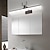 billige Vanity-lamper-servantbelysning enkel 7,5" ip20 speil frontlys jern akryl svart husholdningsmote uttrekkbart bad anti-dugg toalettbord led speil skap lampe badelys