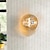 abordables Apliques de pared LED-Lightinthebox aplique de pared LED, lámpara de lectura de diseño redondo, luces de pared de cristal para cabecera, 5w, blanco cálido para pasillo, dormitorio, escaleras, hoteles
