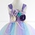 abordables Robes de fête-filles sans manches arc-en-ciel licorne 3d imprimé graphique robes princesse douce maxi robe enfants enfant en bas âge performance fête occasion spéciale maille