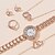 cheap Quartz Watches-6PCS Set New Watch Women Luxury Crystal Quartz Stainless Steel Wristwatch Casual Watches Ladies Clock For Gift Relogio Femenino