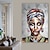 voordelige Schilderijen van mensen-handgemaakte olieverf canvas kunst aan de muur decoratie figuur portret voor home decor gerold frameloze niet-uitgerekt schilderij