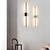 abordables Apliques de pared para interior-iluminación de tocador simple 23.4 &quot;ip20 espejo luces delanteras hierro acrílico negro hogar moda retráctil baño antivaho tocador led espejo gabinete lámpara luces de baño