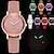 preiswerte Quarz-Uhren-Luxuriöse Damen-Quarzuhr, modische Quarz-Damenarmbanduhr, hochwertige, prägnante, vielfältige Modefarben-Armband für Damen, lässige passende Uhr