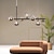 voordelige Spoetnik-ontwerp-led-hanglamp 25,5" 7-lichts bolontwerp geometrische vormen inbouwlampen metaal spoetnik lineair geometrisch geschilderde afwerkingen hedendaagse kroonluchters 110-240v